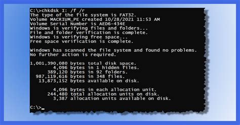 chkdsk /f vs /r|chkdsk uninitialized disk.